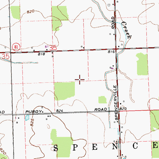 Topographic Map of Township of Spencer, OH