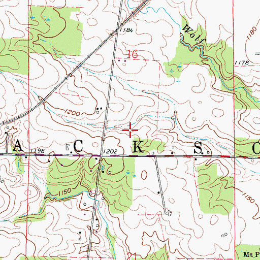 Topographic Map of Township of Jackson, OH