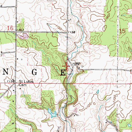 Topographic Map of Township of Orange, OH