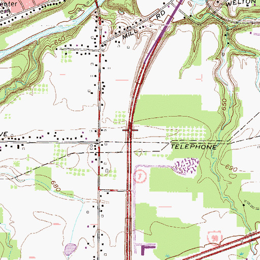 Topographic Map of City of Conneaut, OH
