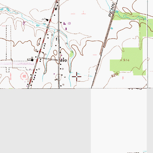 Topographic Map of Township of Jefferson, OH