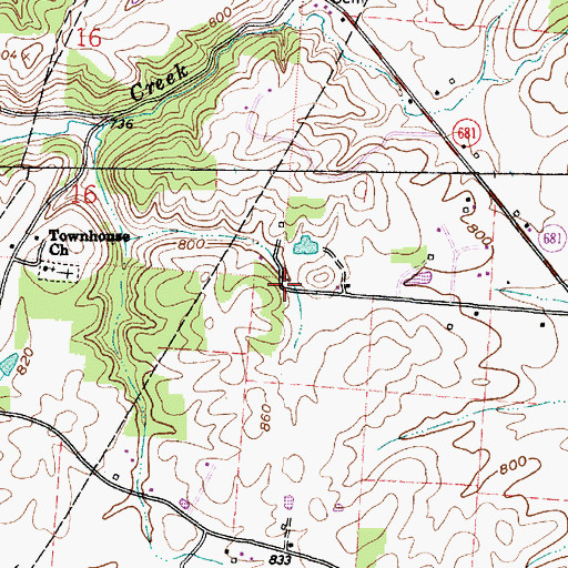 Topographic Map of Township of Lee, OH