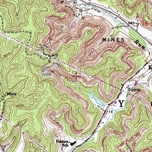 Topographic Map of Township of York, OH