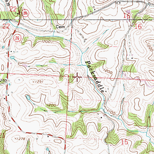 Topographic Map of Township of Goshen, OH
