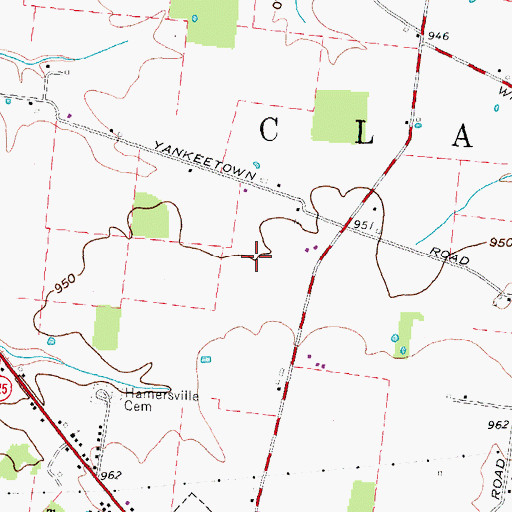 Topographic Map of Township of Clark, OH