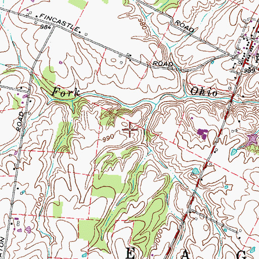 Topographic Map of Township of Eagle, OH