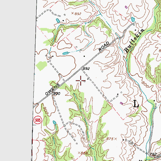 Topographic Map of Township of Lewis, OH