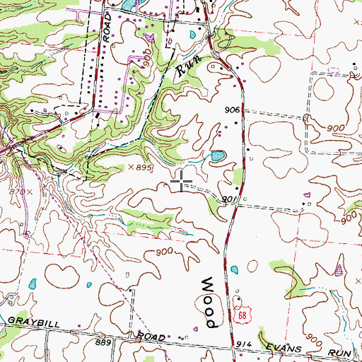 Topographic Map of Township of Pleasant, OH