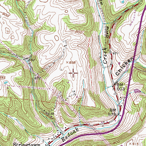 Topographic Map of Township of Union, OH
