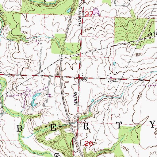 Topographic Map of Township of Liberty, OH