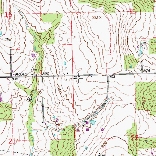 Topographic Map of Township of Milford, OH