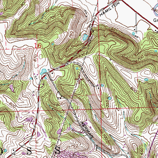 Topographic Map of Township of Ross, OH