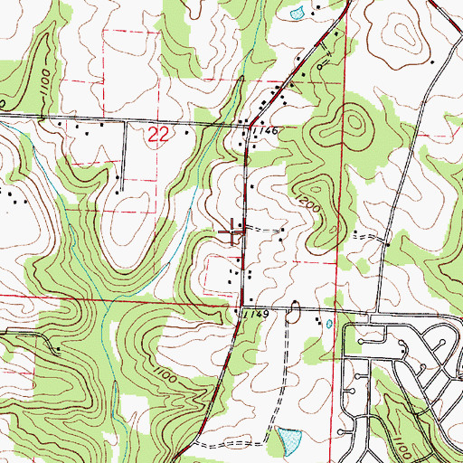Topographic Map of Township of Harrison, OH