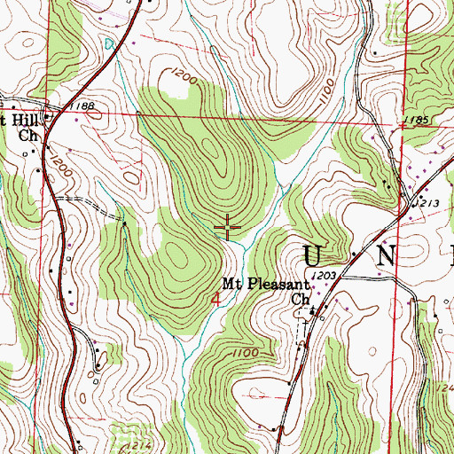 Topographic Map of Township of Union, OH
