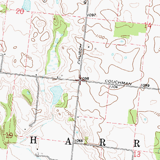 Topographic Map of Township of Harrison, OH