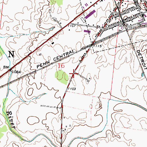 Topographic Map of Township of Madison, OH