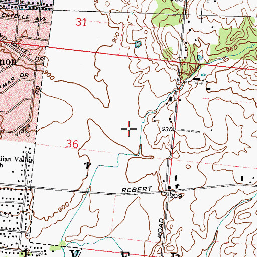Topographic Map of Township of Mad River, OH