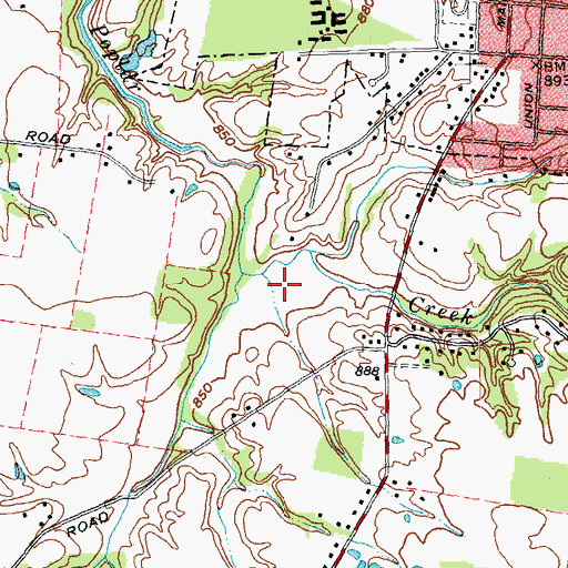 Topographic Map of Township of Tate, OH