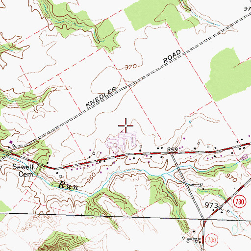 Topographic Map of Township of Vernon, OH