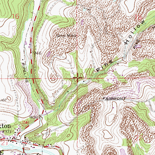 Topographic Map of Township of Elkrun, OH