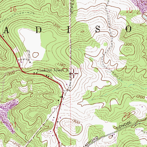 Topographic Map of Township of Madison, OH
