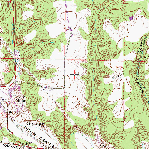 Topographic Map of Township of Washington, OH