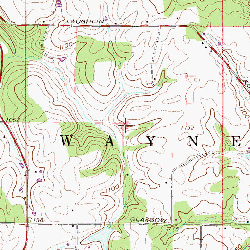 Topographic Map of Township of Wayne, OH