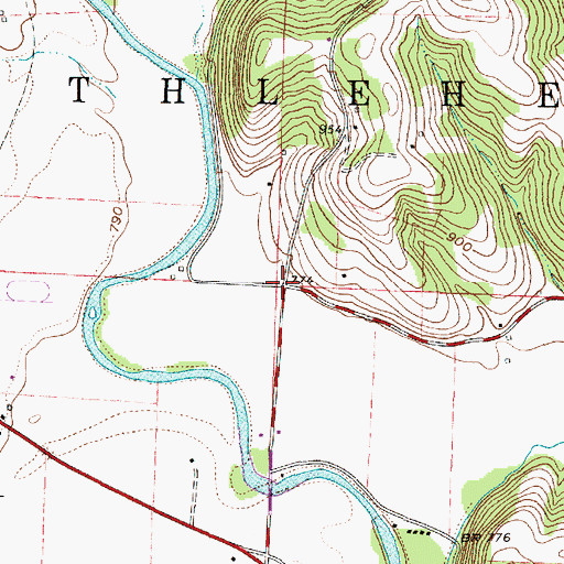 Topographic Map of Township of Bethlehem, OH