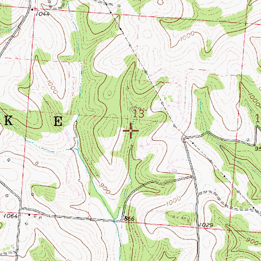 Topographic Map of Township of Pike, OH