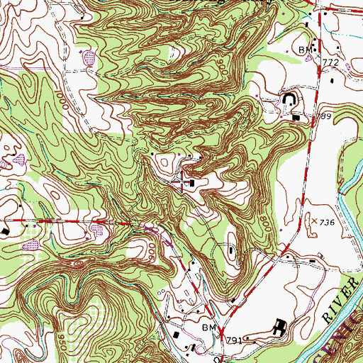 Topographic Map of Village of Hunting Valley, OH