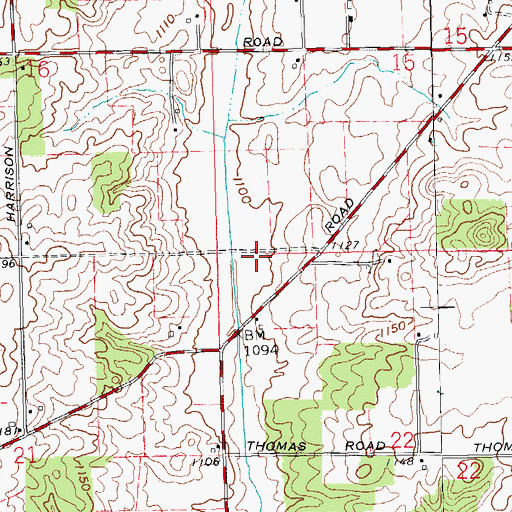 Topographic Map of Township of Harrison, OH