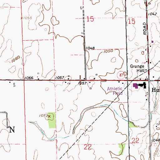 Topographic Map of Township of Jackson, OH