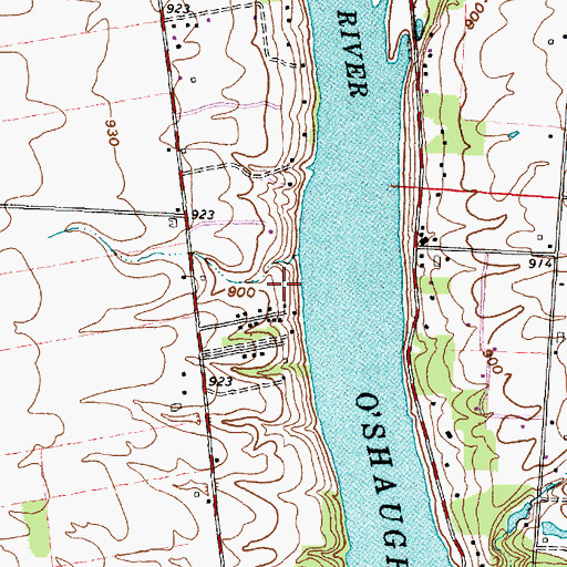 Topographic Map of Township of Concord, OH