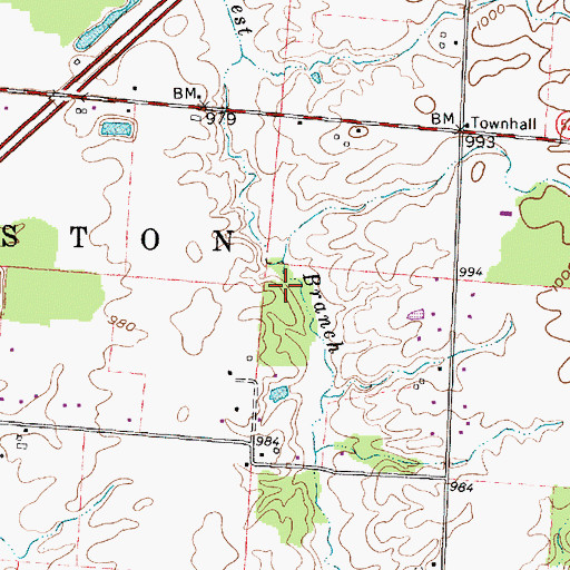 Topographic Map of Township of Kingston, OH