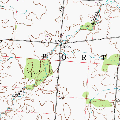 Topographic Map of Township of Porter, OH