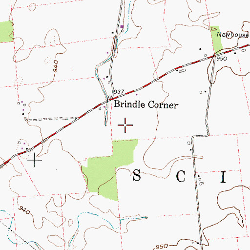 Topographic Map of Township of Scioto, OH