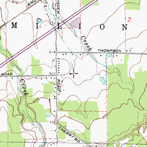 Topographic Map of Township of Vermilion, OH
