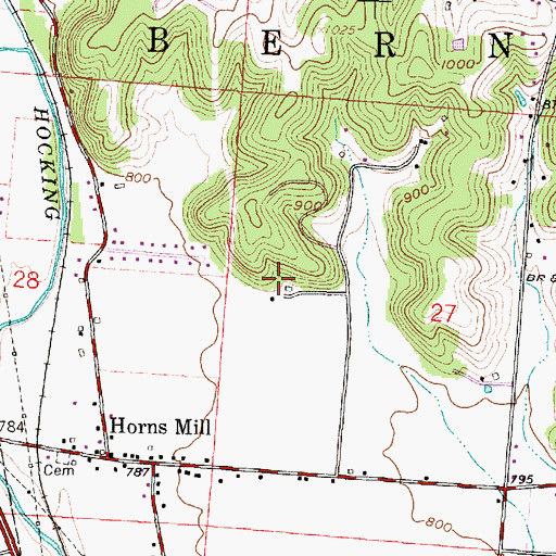Topographic Map of Township of Berne, OH