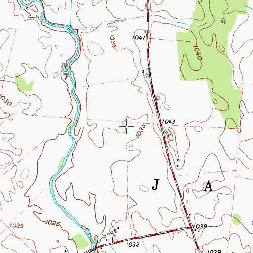 Topographic Map of Township of Jasper, OH