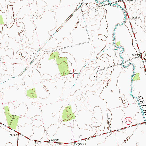 Topographic Map of Township of Paint, OH