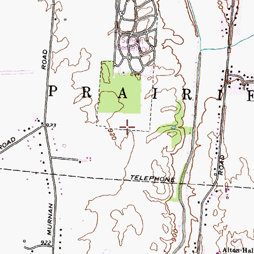 Topographic Map of Township of Prairie, OH