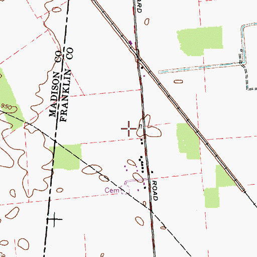 Topographic Map of Township of Washington, OH