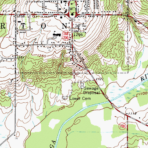Topographic Map of Township of Burton, OH