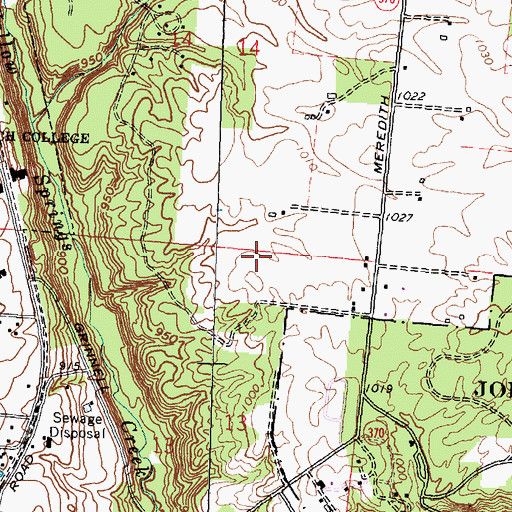 Topographic Map of Township of Miami, OH