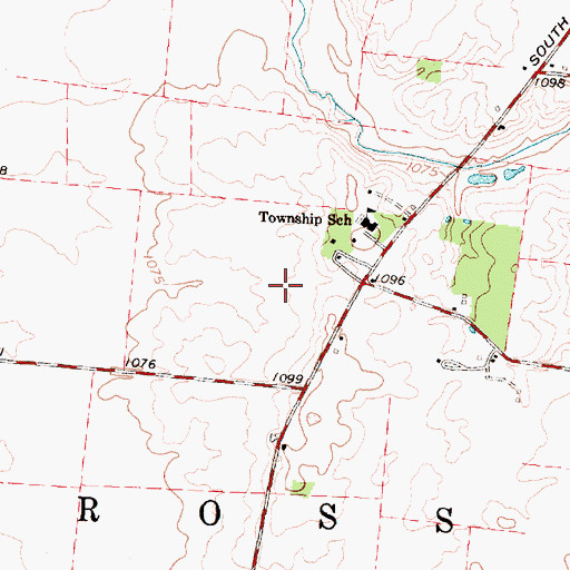 Topographic Map of Township of Ross, OH