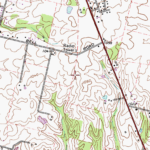 Topographic Map of Township of Xenia, OH