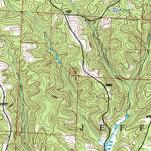 Topographic Map of Township of Jefferson, OH