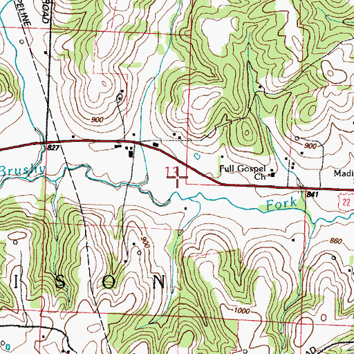 Topographic Map of Township of Madison, OH