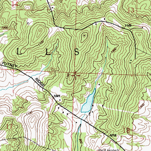 Topographic Map of Township of Wills, OH