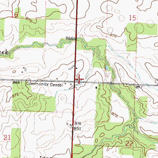 Topographic Map of Township of Orange, OH